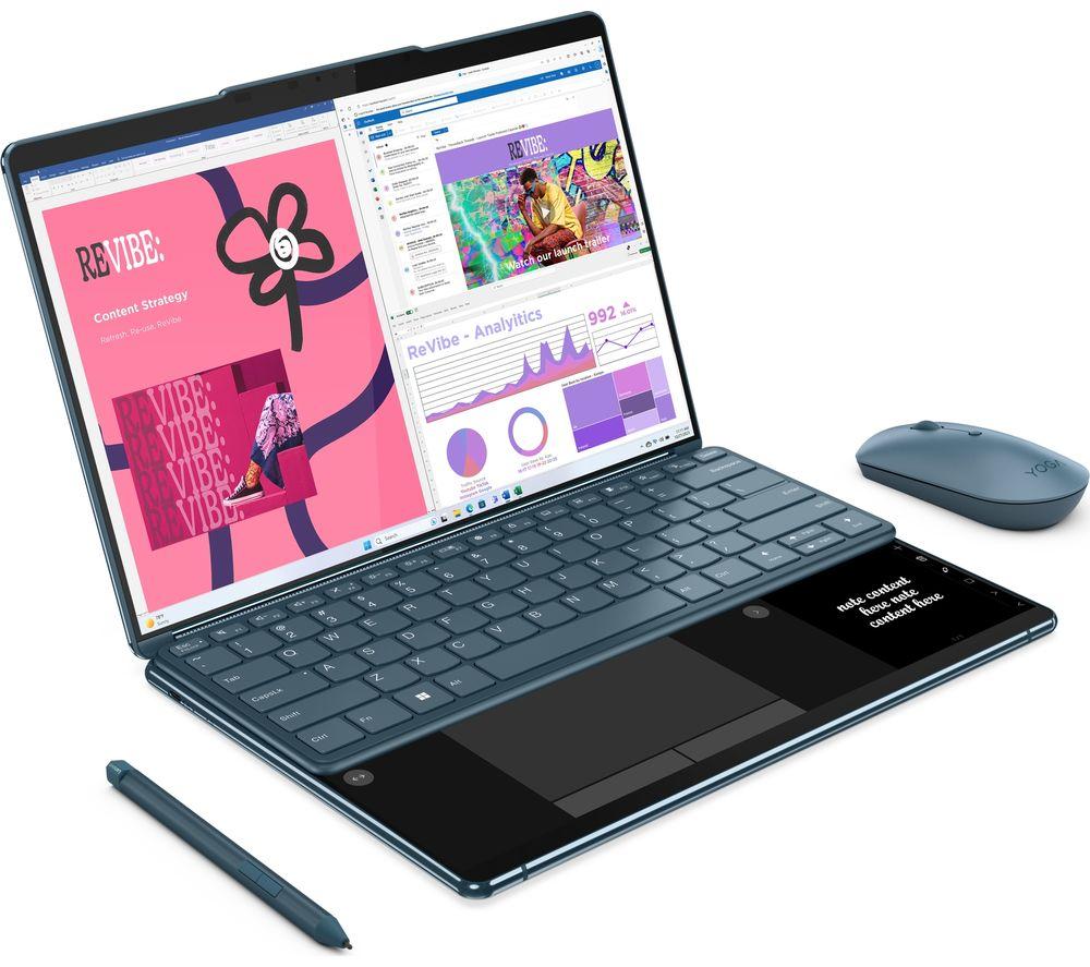 LENOVO Yoga Book 9 13.3' 2 in 1 Laptop - Intel® Core™ Ultra 7, 1 TB SSD, Teal - image 2