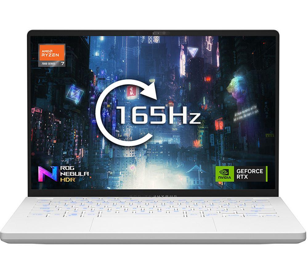 ASUS ROG Zephyrus G14 14 Gaming Laptop - AMD Ryzen 7, RTX 4060, 1 TB SSD, White