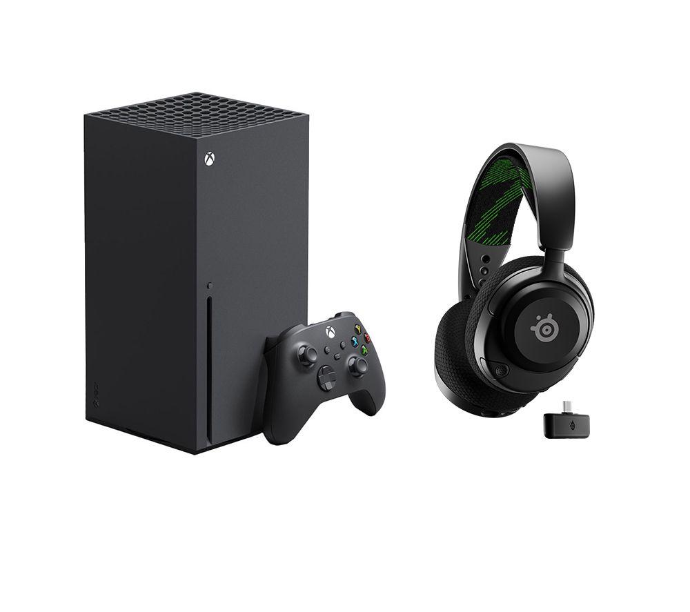 Microsoft Xbox Series X & Arctis Nova 4X Wireless 7.1 Gaming Headset Bundle, Black