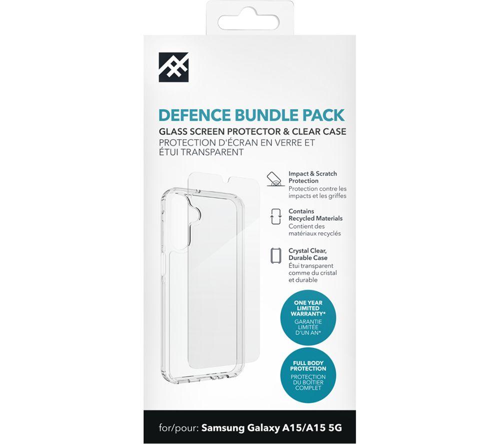ZAGG Defence Galaxy A15 Clear Case & Screen Protector Bundle - Clear, Clear