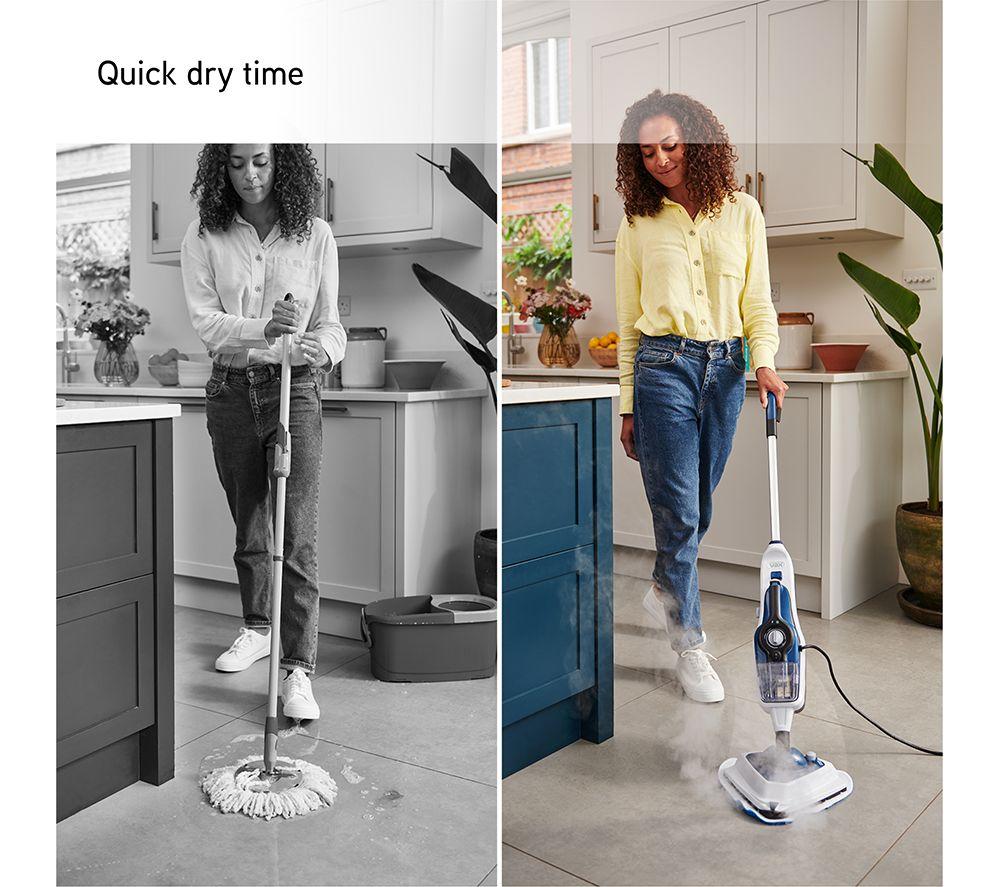 VAX Steam Fresh Total Home 1-1-143016 Steam Mop - White & Navy Blue image number 8 of 11