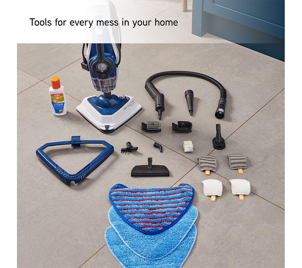 VAX Steam Fresh Total Home 1-1-143016 Steam Mop - White & Navy Blue image number 10 of 11