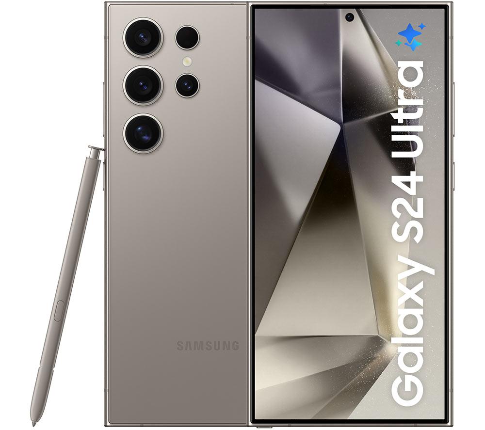 SAMSUNG Galaxy S24 Ultra - 512 GB, Titanium Grey, Silver/Grey