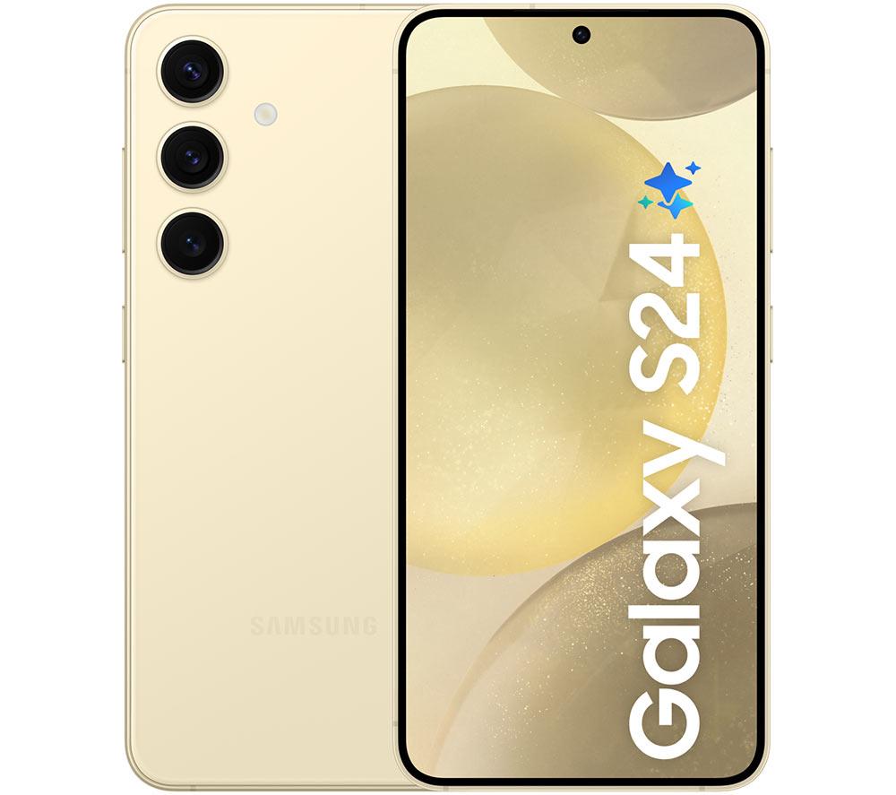SAMSUNG Galaxy S24 - 128 GB, Amber Yellow, Yellow
