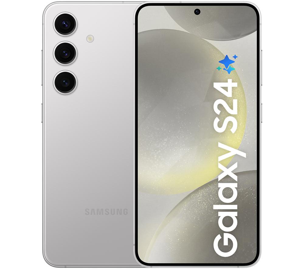 SAMSUNG Galaxy S24 - 128 GB, Marble Grey, Silver/Grey