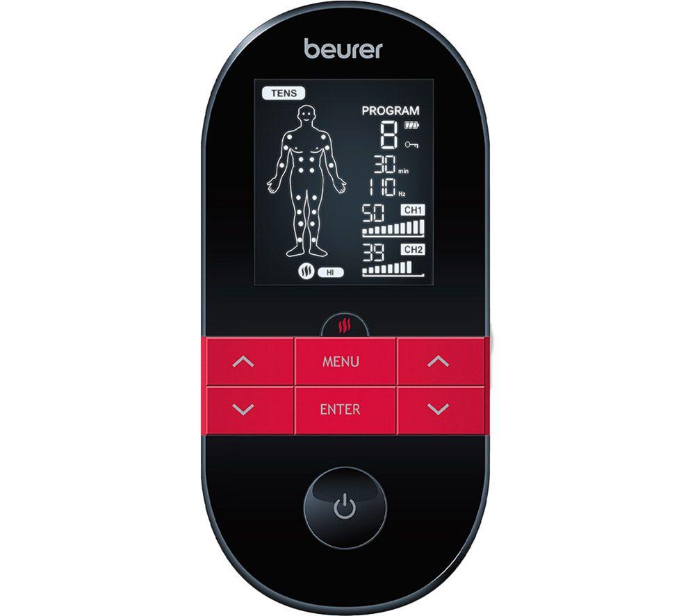 BEURER EM 59 Digital TENS/EMS Device with Heat, Red,Black