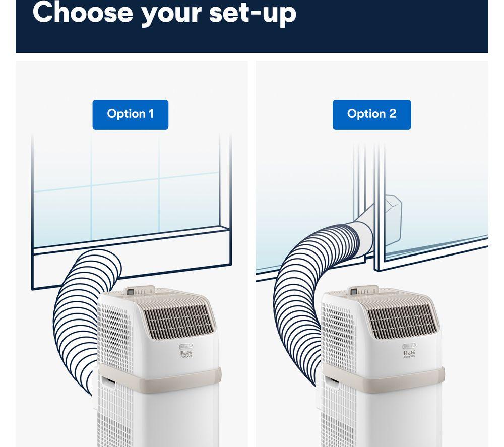 DELONGHI Pinguino ES72 8300 BTU Air Conditioner & Dehumidifier - White image number 5 of 7