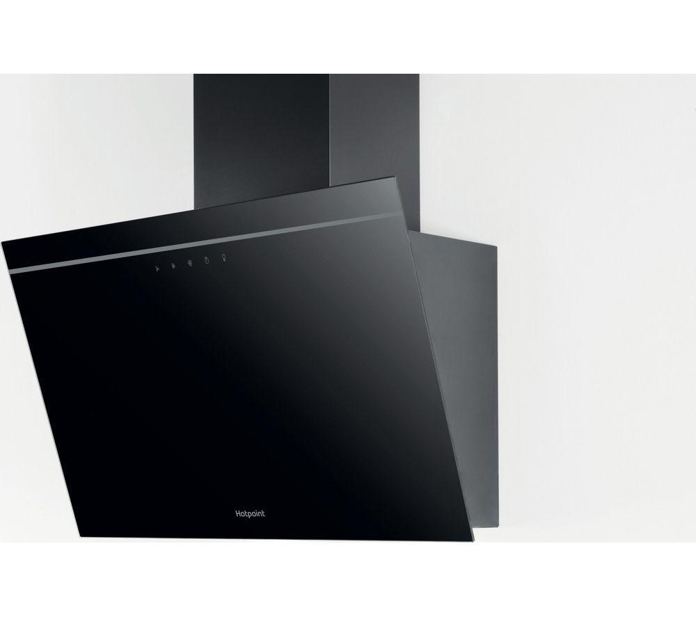 HOTPOINT PHVP62FLTK Chimney Cooker Hood - Black image number 3 of 5
