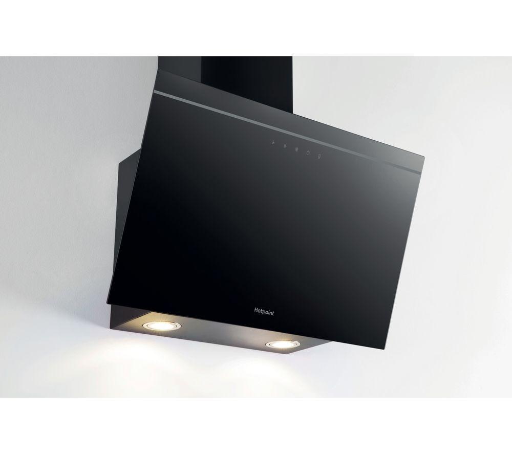 HOTPOINT PHVP62FLTK Chimney Cooker Hood - Black image number 4 of 5