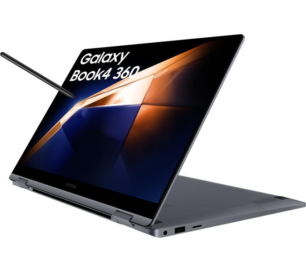 SAMSUNG Galaxy Book4 360 15.6" 2 in 1 Laptop - Intel®Core 5, 256 GB SSD, Grey, Silver/Grey