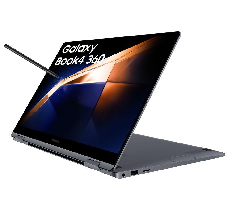 SAMSUNG Galaxy Book4 360 15.6" 2 in 1 Laptop - Intel®Core 5, 256 GB SSD, Grey, Silver/Grey