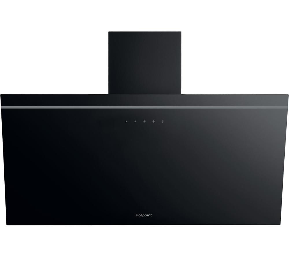 HOTPOINT PHVP 82F LT K Chimney Cooker Hood - Black image number 4 of 6