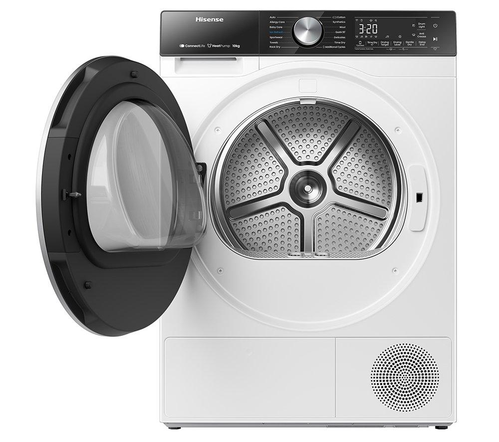 HISENSE 5S Series DH5S102BW WiFi-enabled 10 kg Heat Pump Tumble Dryer - White image number 10 of 17