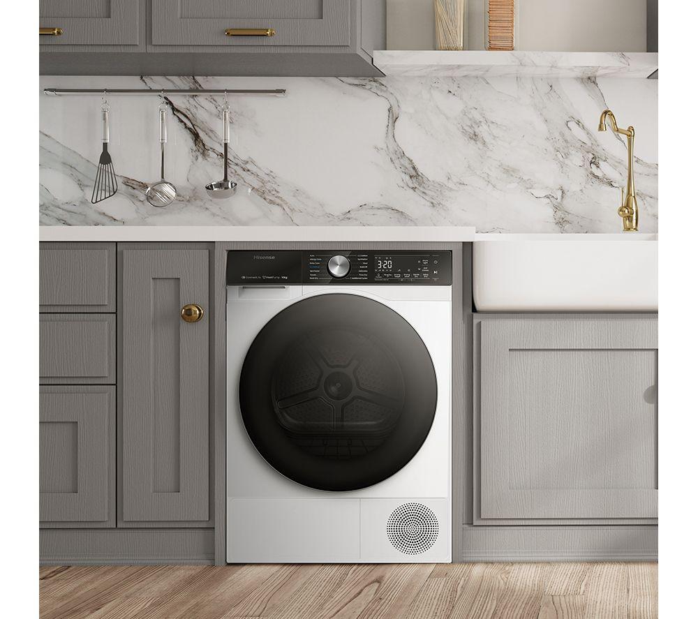 HISENSE 5S Series DH5S102BW WiFi-enabled 10 kg Heat Pump Tumble Dryer - White image number 11 of 17