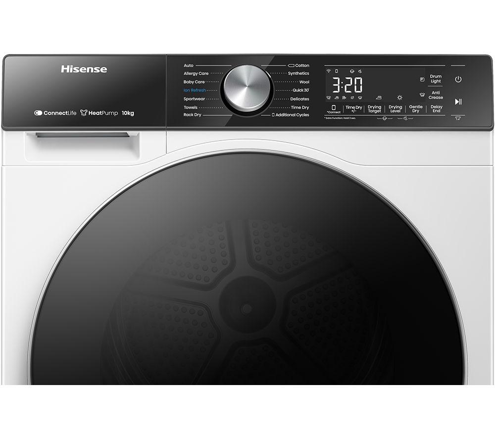 HISENSE 5S Series DH5S102BW WiFi-enabled 10 kg Heat Pump Tumble Dryer - White image number 13 of 17