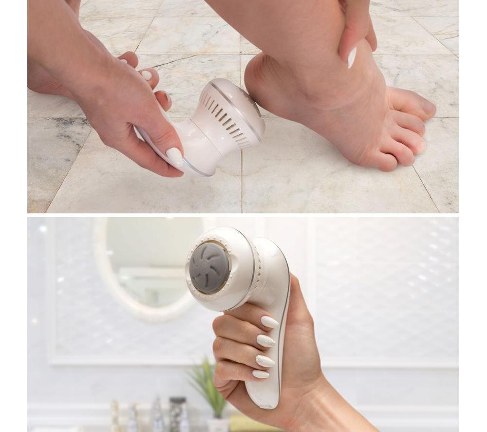 RIO 60 Second Spa Pedi Electric Foot File - White image number 5 of 6