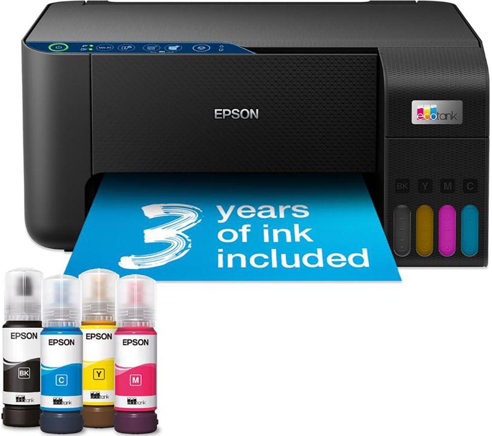 EPSON EcoTank ET-2860 All-in-One Wireless Inkjet Printer, Black