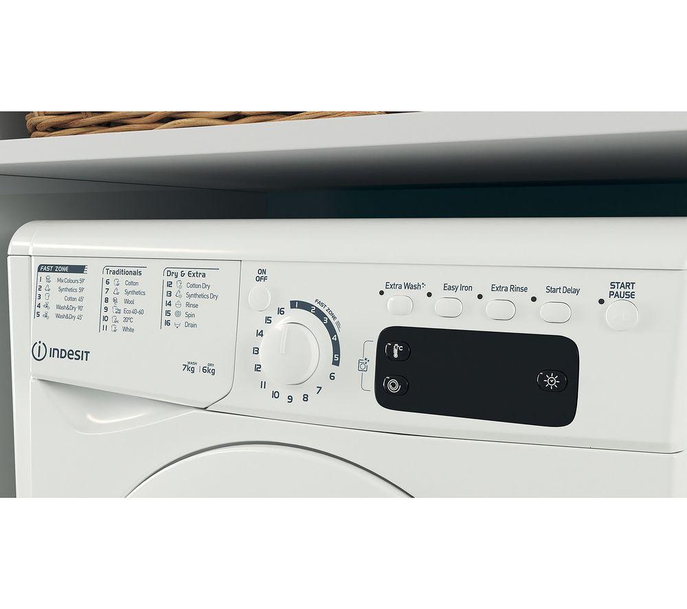 INDESIT EWDE 761483 W UK 7 kg Washer Dryer - White image number 2 of 4