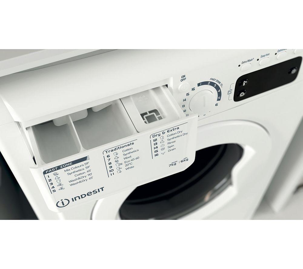 INDESIT EWDE 761483 W UK 7 kg Washer Dryer - White image number 3 of 4