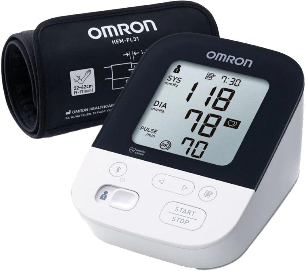 OMRON M4 Inteli IT Upper Arm Blood Pressure Monitor, White,Black