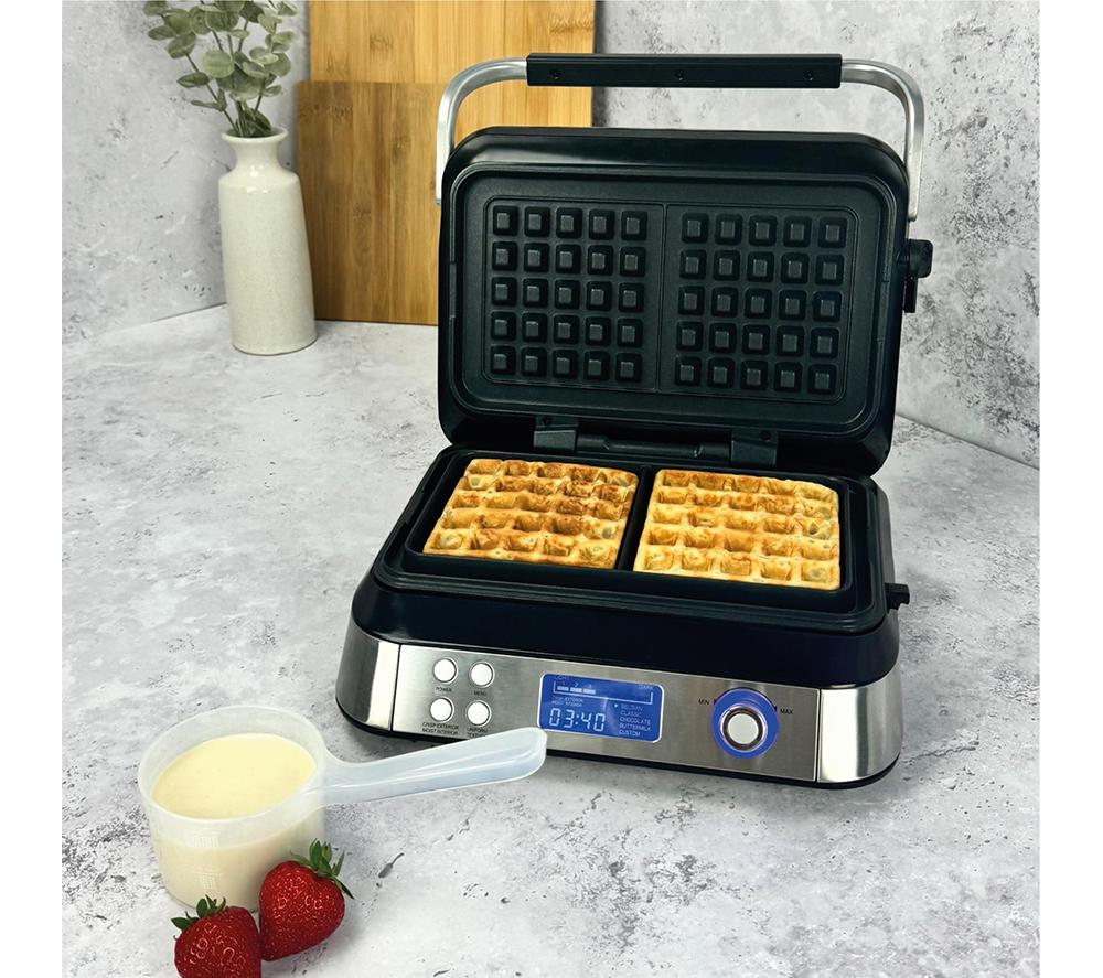 HAMILTON BEACH Pro Smart HB5403T Waffle Maker - Silver image number 3 of 12