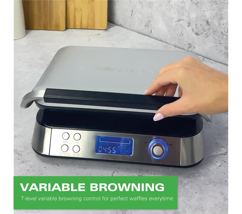 HAMILTON BEACH Pro Smart HB5403T Waffle Maker - Silver image number 5 of 12