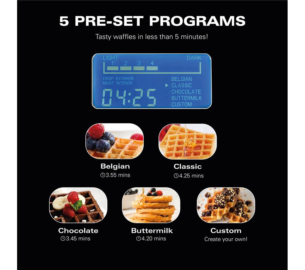 HAMILTON BEACH Pro Smart HB5403T Waffle Maker - Silver image number 6 of 12