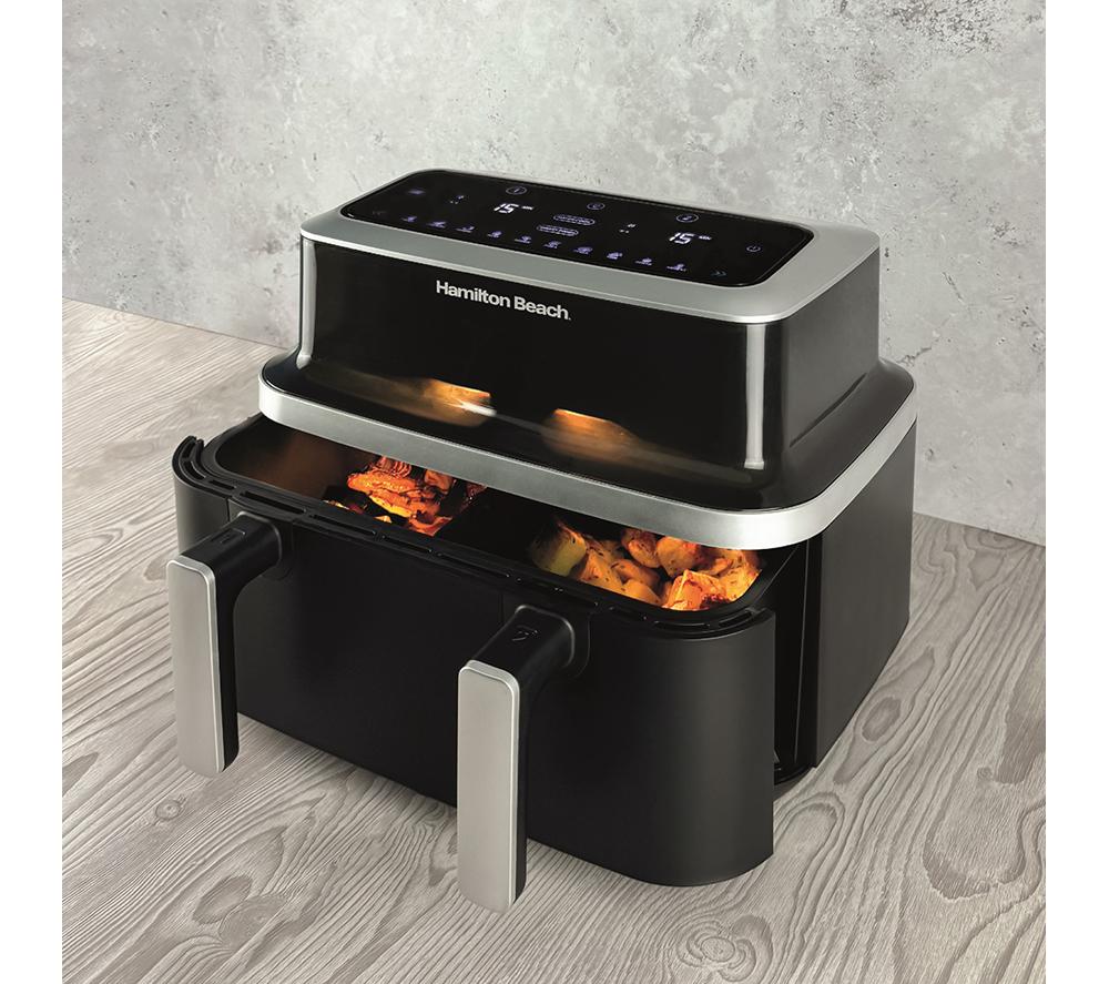 HAMILTON BEACH VisionCook HB700VCGS Dual Air Fryer - Black & Silver image number 17 of 19