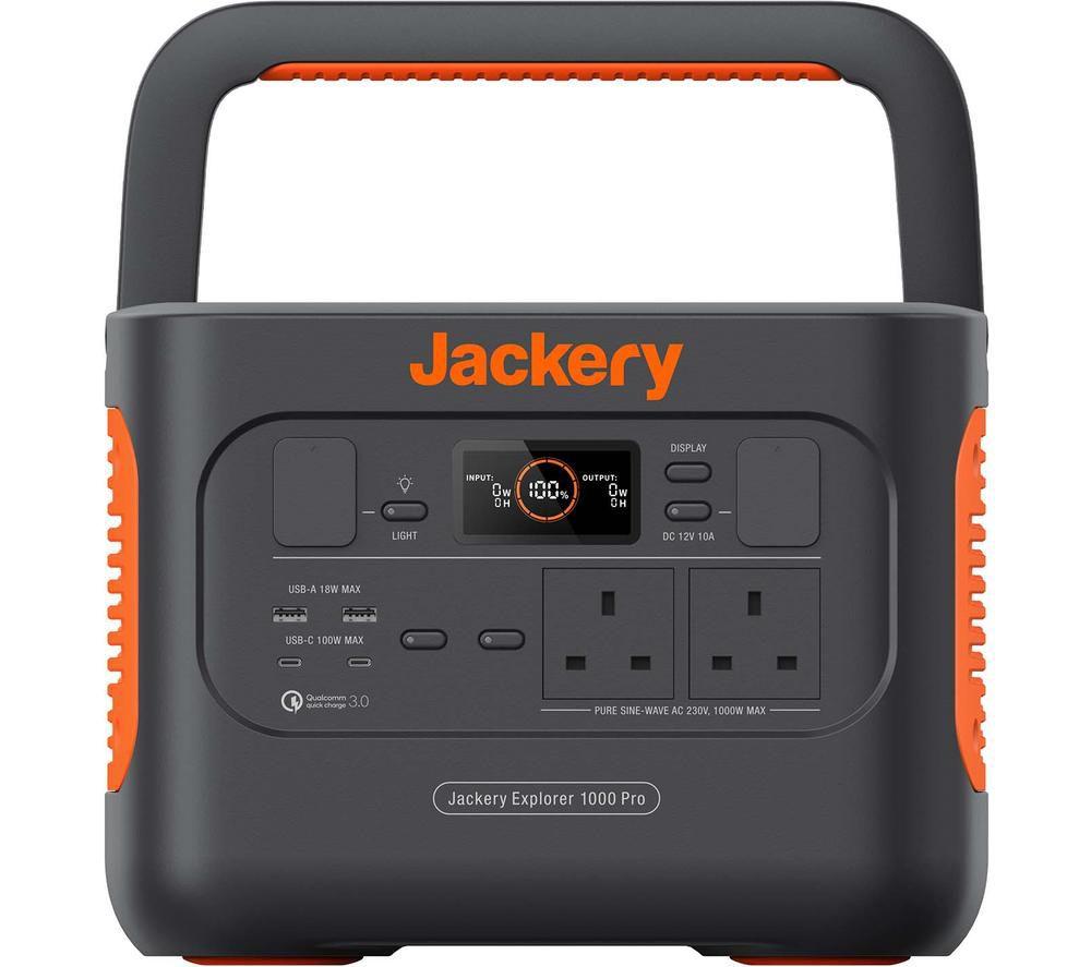 JACKERY Explorer 1000 Pro Portable Power Station, Black,Orange