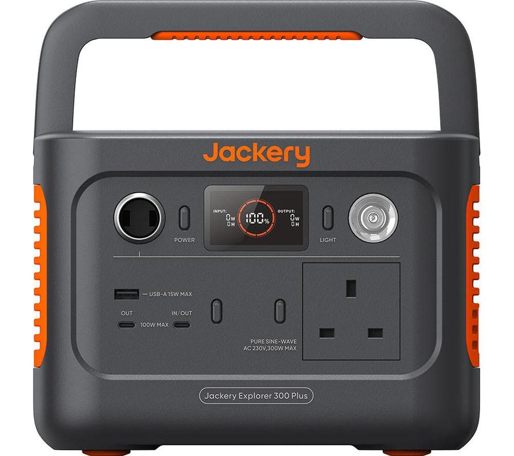 JACKERY Explorer 300 Plus Portable Power Station, Black,Orange