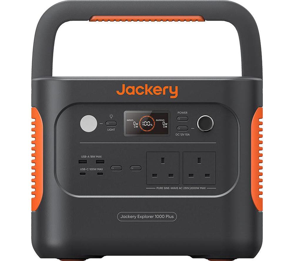 JACKERY Explorer 1000 Plus Portable Power Station, Black,Orange