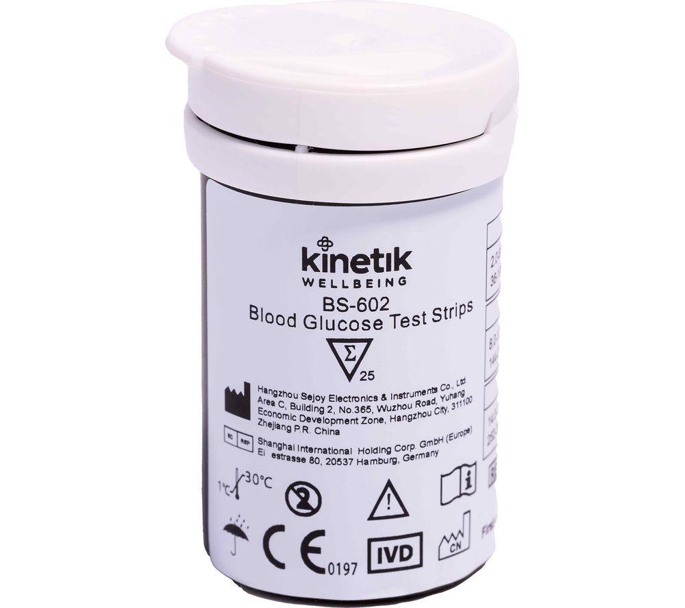 Image of KINETIK KINBS-602X50 Blood Glucose Test Strips, Black