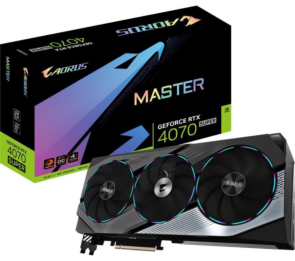 GIGABYTE AORUS GeForce RTX 4070 SUPER 12 GB MASTER Graphics Card