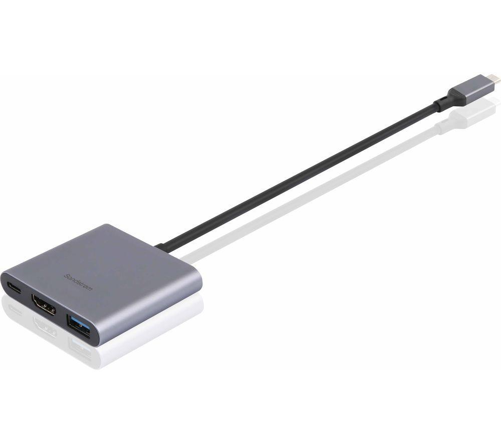 SANDSTROM S3IN1CA25 3-port USB Type-C Connection Hub