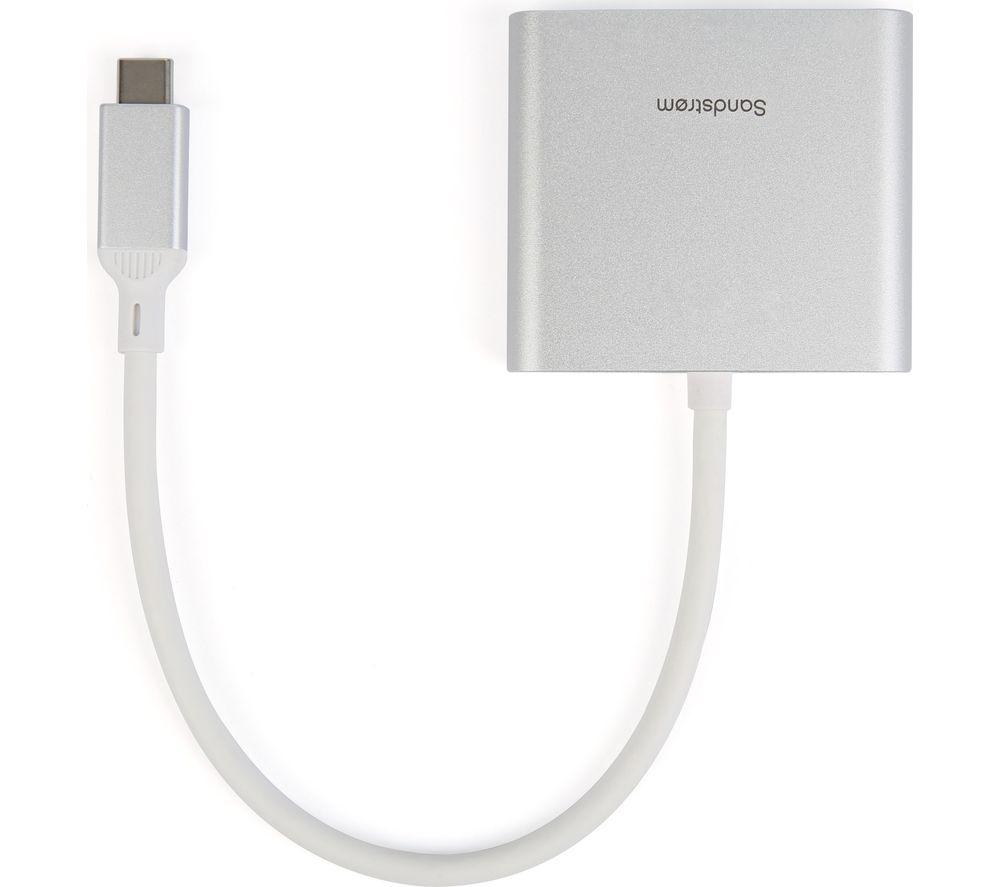 SANDSTROM S3IN1AP25 3-port USB Type-C Connection Hub image number 3 of 4