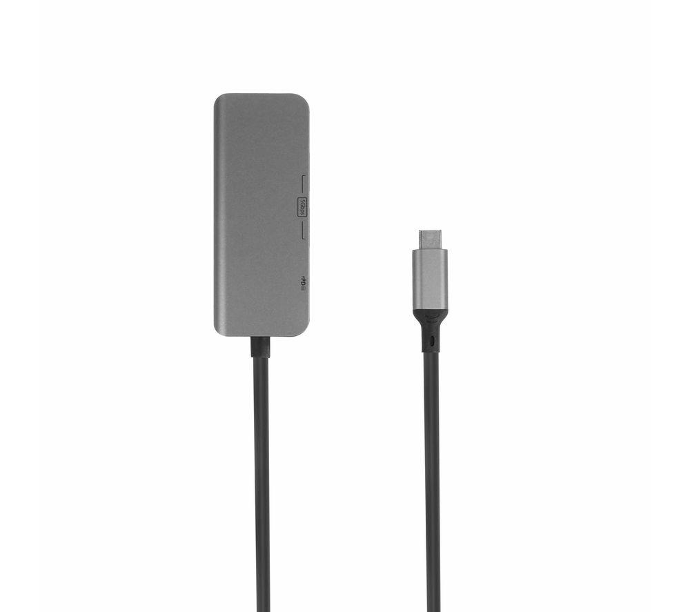 SANDSTROM S4INICA25 4-port USB Type-C Connection Hub