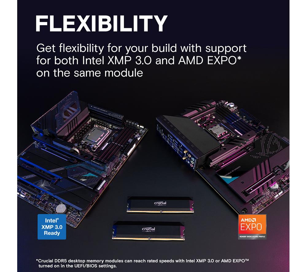 Crucial DDR5 Pro 64gb 5600 メモリー 1枚64GBのCrucial製DDR5メモリをレビュー。4枚で256GB容量が可能に