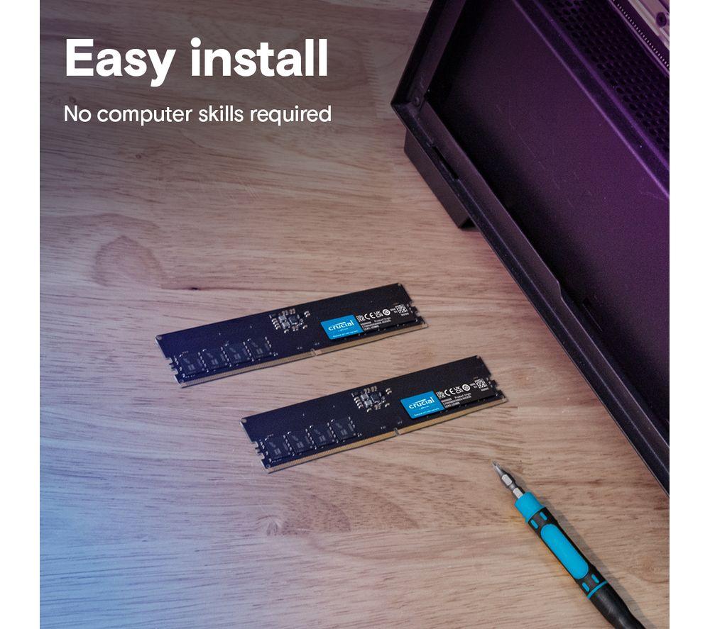 CRUCIAL 16 GB 5600 MHz DDR5 Memory Kit - 8 GB x 2 image number 5 of 5