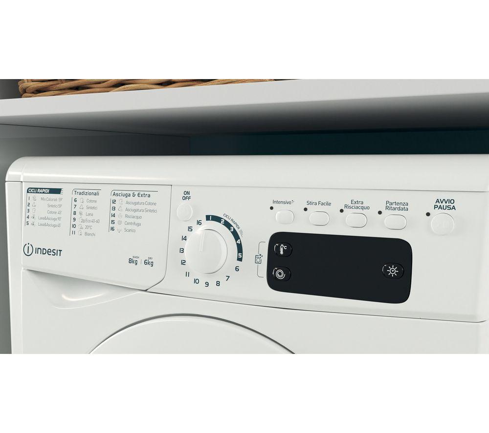 INDESIT EWDE 861483 W UK 8 kg Washer Dryer - White image number 2 of 5