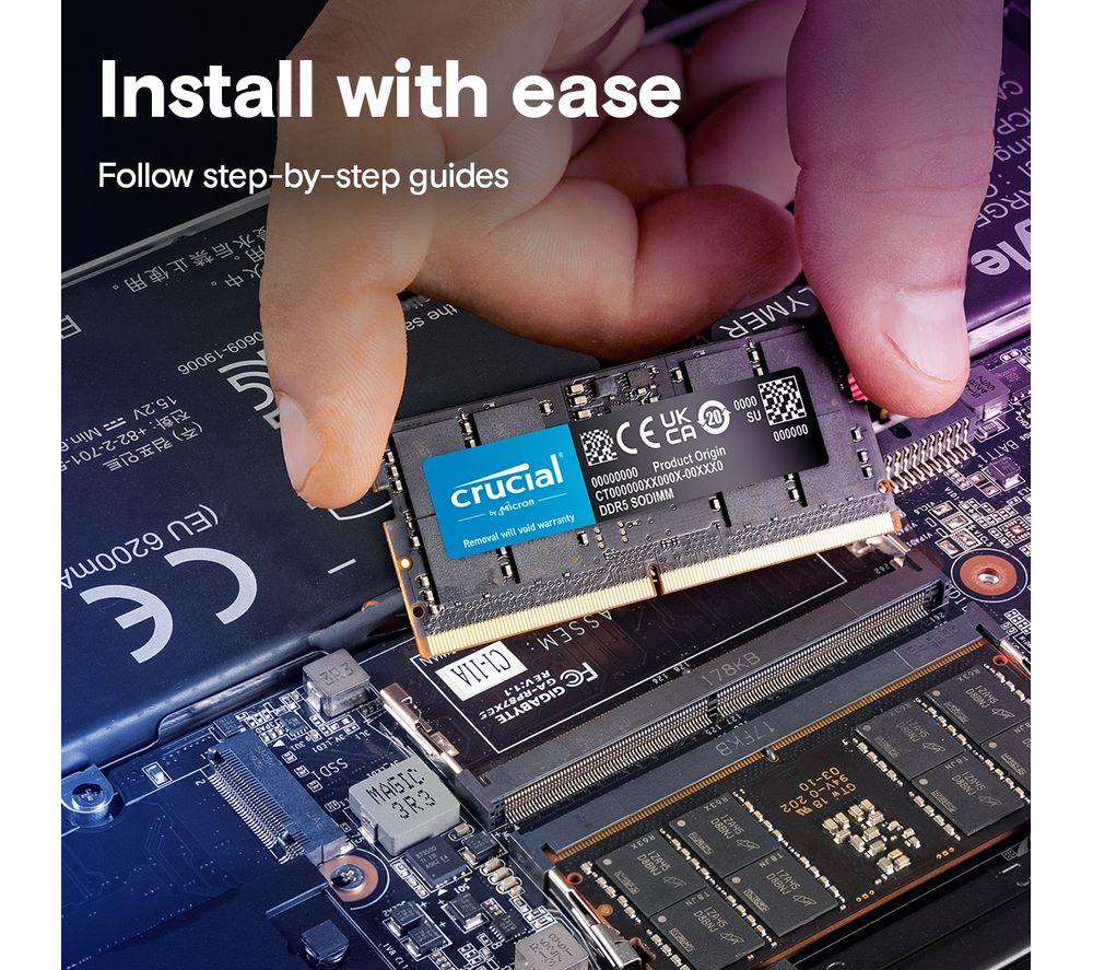 CRUCIAL DDR5 5600 MHz Laptop RAM - 32 GB image number 6 of 6