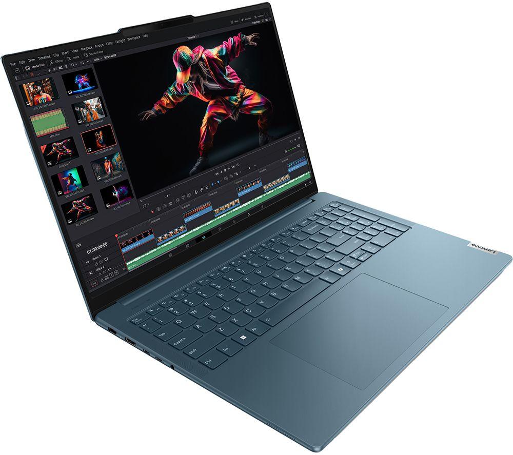 LENOVO Yoga Pro 9 16" Laptop - Intel® Core™ Ultra 9, 1 TB SSD, Tidal Teal