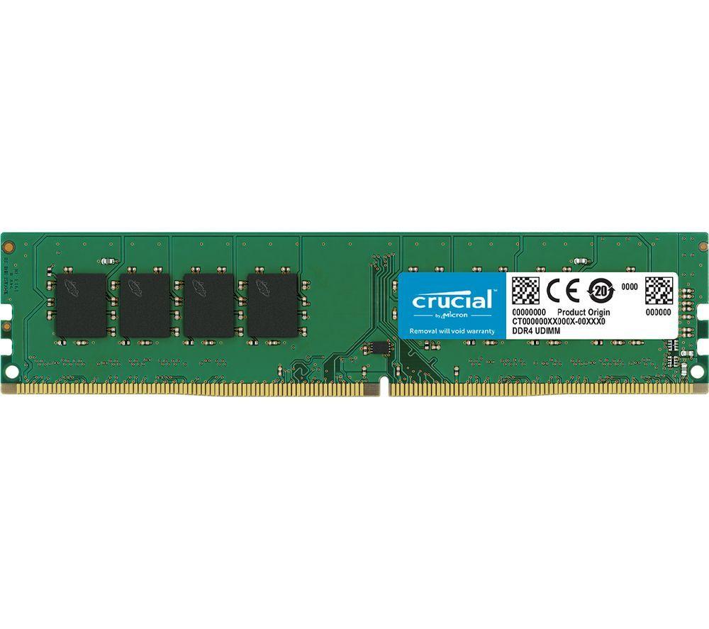 Crucial RAM 16GB DDR4 3200MHz CL22 (or 2933MHz or 2666MHz) Desktop Memory CT16G4DFRA32A - Green