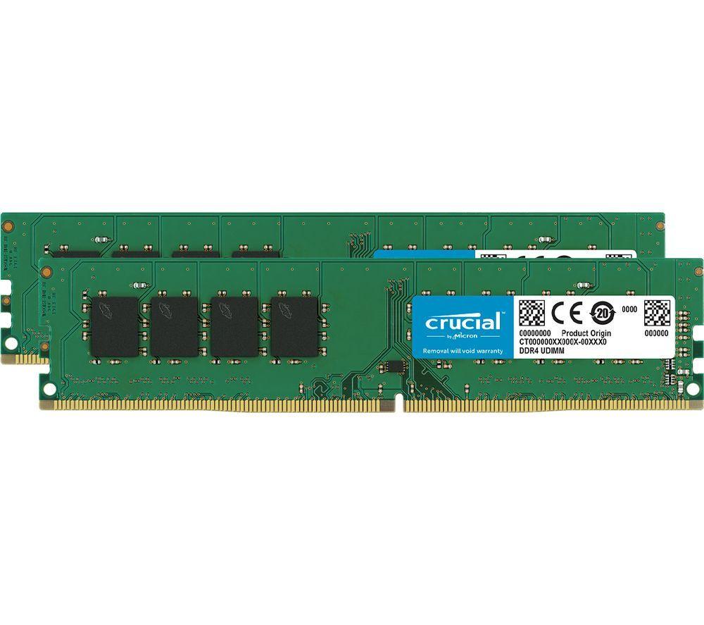 CRUCIAL DDR4 3200 MHz PC RAM - 8 GB x 2
