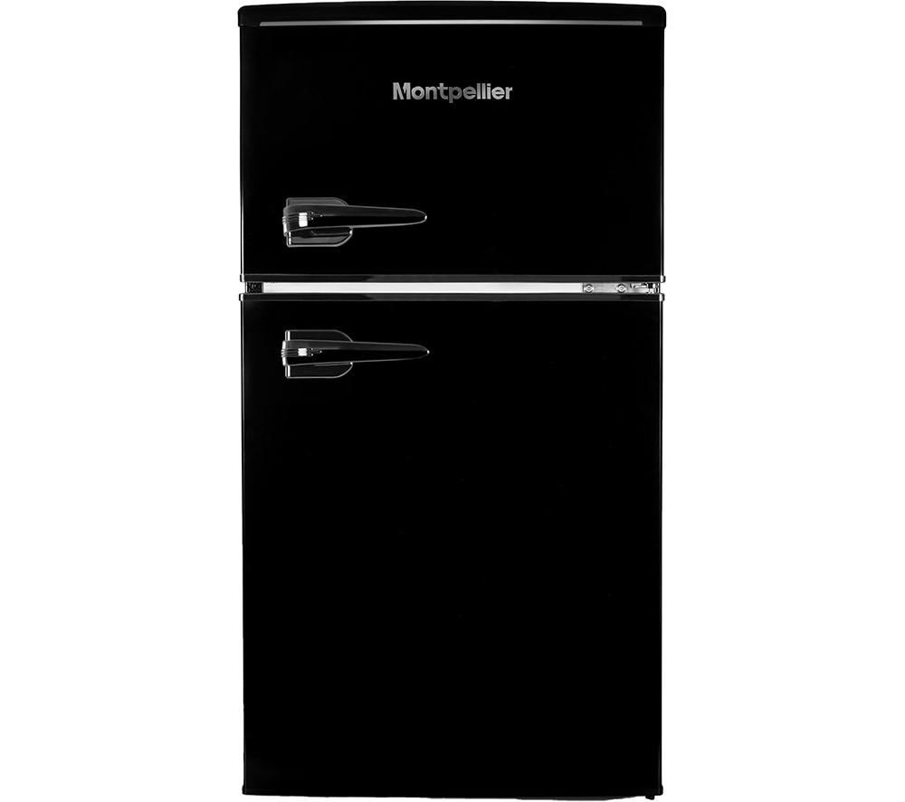 MONTPELLIER Retro MAB2035EK 80/20 Undercounter Fridge Freezer - Black, Black