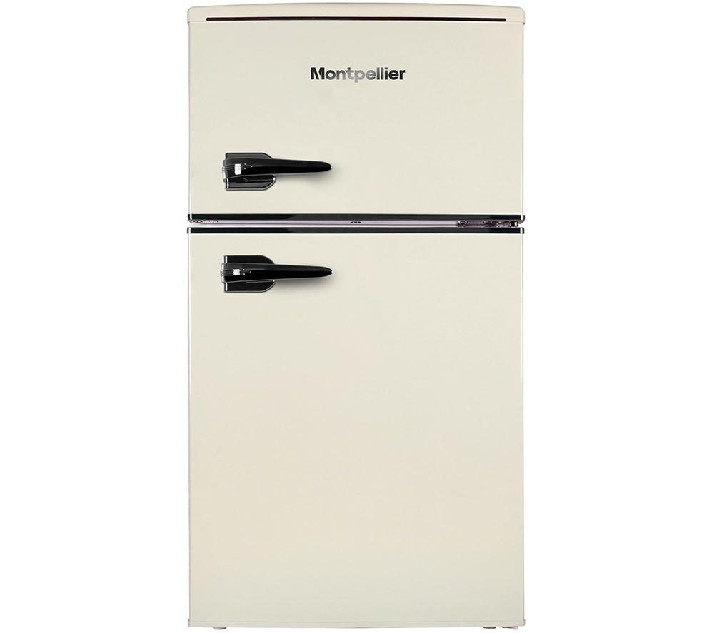 MONTPELLIER Retro MAB2035EC 80/20 Undercounter Fridge Freezer - Cream, Cream