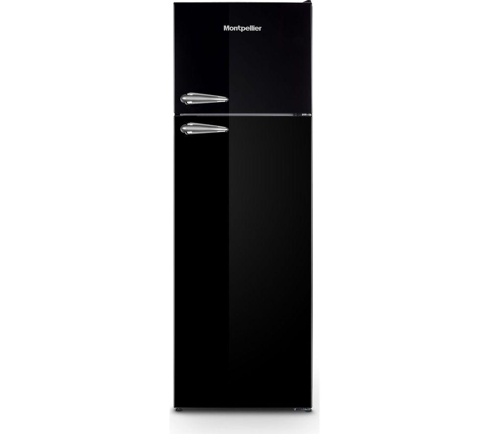 MONTPELLIER Retro MAB346EK 80/20 Fridge Freezer - Black, Black