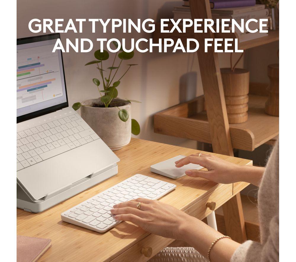 LOGITECH Casa Pop-up Desk Wireless Keyboard & Touchpad Set - Nordic Calm image number 5 of 9