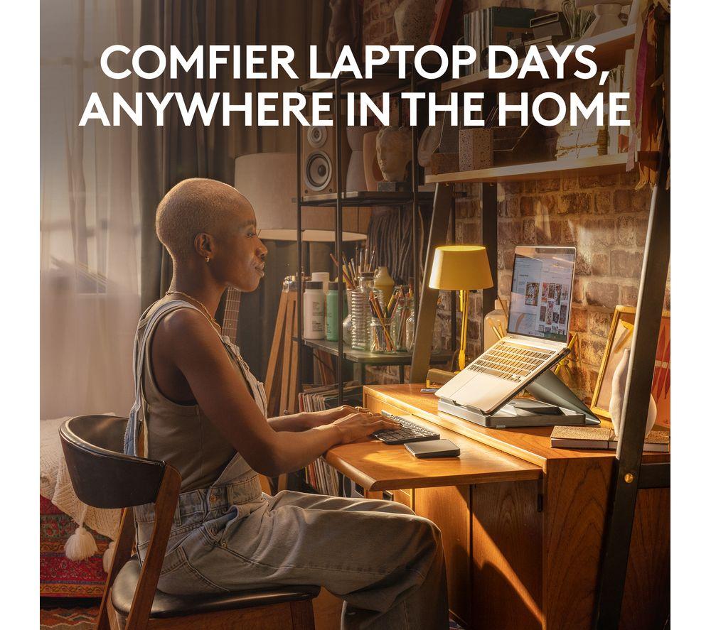 LOGITECH Casa Pop-up Desk Wireless Keyboard & Touchpad Set - Classic Chic image number 2 of 9