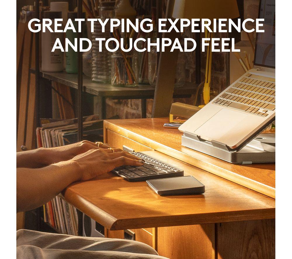LOGITECH Casa Pop-up Desk Wireless Keyboard & Touchpad Set - Classic Chic image number 5 of 9