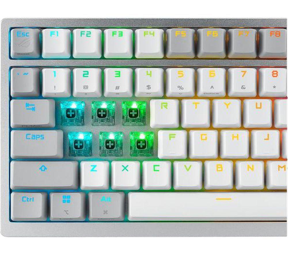 ASUS ROG Azoth Wireless Mechanical Gaming Keyboard &ndash; Moonlight White image number 7 of 13